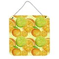 Micasa Watercolor Limes & Oranges Citrus Wall or Door Hanging Prints6 x 6 in. MI627761